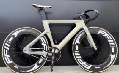 China bicicleta fixa Frameset 25C máximo do TT da engrenagem do quadro da bicicleta da trilha do carbono 700C com forquilhas à venda