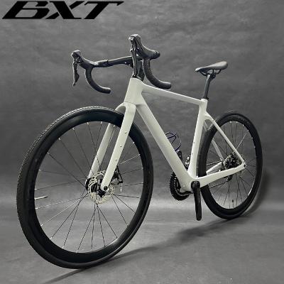 China Carbon Gravel Bike With Disc Brake Full Hidden Cable Road Bike 700C Shimano Group Set for sale