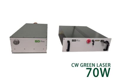 China 70W High Power CW Laser Single Mode Nanosecond Green Fiber Laser for sale
