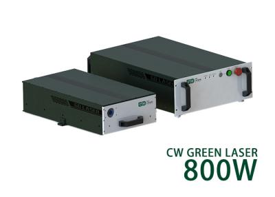 China 800W CW Fiber Laser Single Mode Nanosecond CW Green Fiber Laser for sale