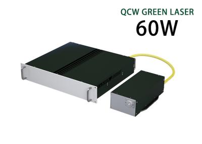 China Laser verde de modo único 60 W Nanossegundo QCW Laser de fibra verde à venda