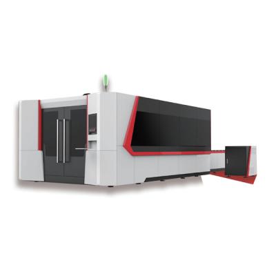 Cina 4020 Large Enclosure Laser Cutting Machine Automatic Exchange in vendita