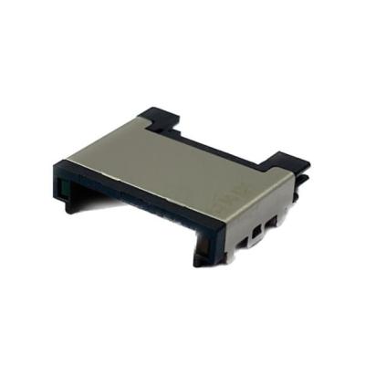 China 4,6 mm afgeschermde 8P twee-pins halve RJ45 vrouwelijke Ethernet-connector verzonken bord patchpoort Te koop