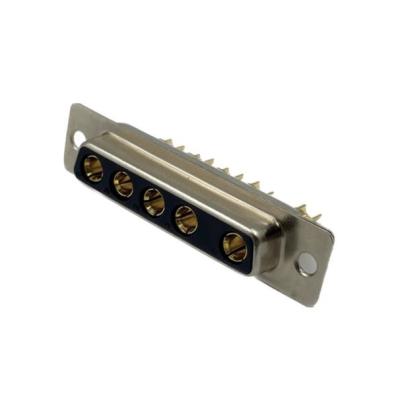 China 40AMP D-SUB 5W5 Female Connector Cup Pin Type High Current For Cable for sale