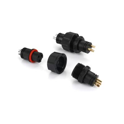China 60V 3Pin Male IP67 Connectors Waterproof Gold Plated OEM for sale