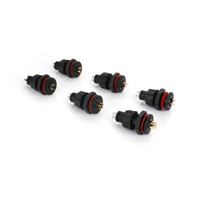 China PA9T Gold Plated IP67 Waterproof Male Cable Connectors M13 4 Pin for sale