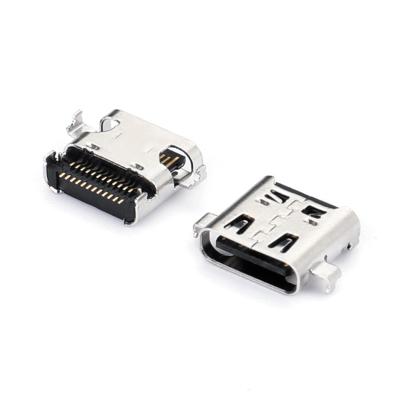 China Conectores USB tipo C fêmea de 24 pinos Receptáculo USB 3.1 Montagem PCB SMT L8,17 mm à venda