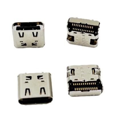 China C18140 DIP SMT Right Angle Micro USB Female Socket Jack PCB 24pin Type C for sale