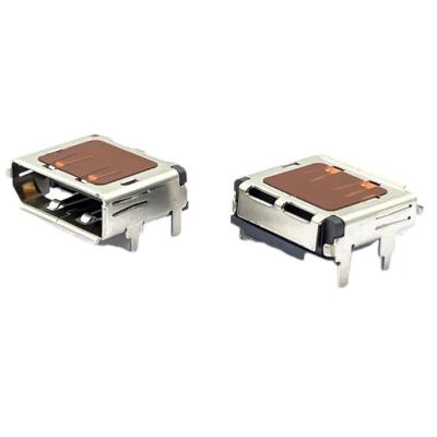 China Mini conector de soldadura Usb Displayport de 0,5 amperios INMERSIÓN SMT de 90 grados para placa PCB en venta