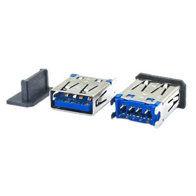 Chine PA9T Bleu HF STD USB3 Prise Micro USB Femelle Connecteurs Femelle DIP H14.95mm à vendre