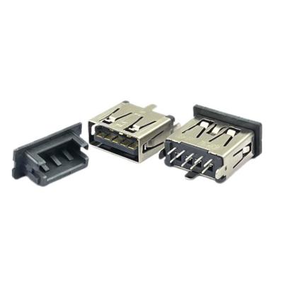China LCP HF STD 9Pin 3.0 USB Type C Female Socket Connectors pCB DIP 180 Degrees With Spring H11.50mm for sale