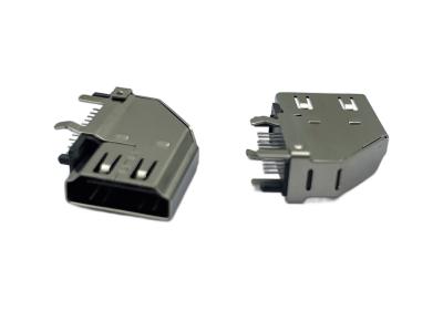 China 19pins Double Row DIP Type A Female Side Plug Socket Connector HDMI-compatibele connector Te koop