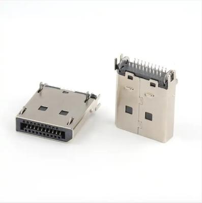 Chine Port d'affichage plaqué or DP Connecteur mâle pour connecteur mâle PCB DP 20Pin de 1,6 mm à vendre