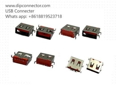 China Conector de tomada USB laranja Resistir à tensão AC500V Alto desempenho à venda