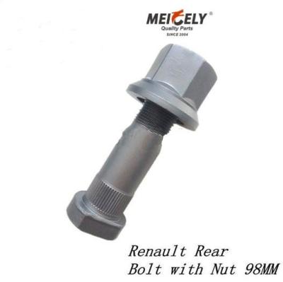 China Ren-ault Wheel Hub Bolts And Nuts M22X1.5X98 Double-Head Fasteners Stud Bolt for sale