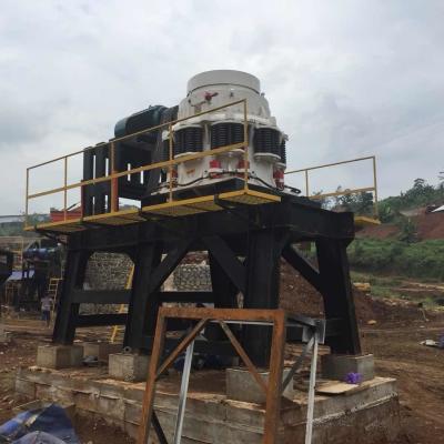 중국 보고 사업 돌 분쇄 기계를 만들기 위해 발전소를 으깨는 콘 돌 바위 판매용