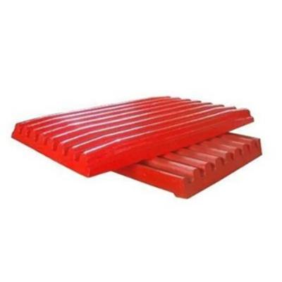 China High Manganese Steel Jaw Crusher Spare Parts Fixed Movable Plate For Granite for sale
