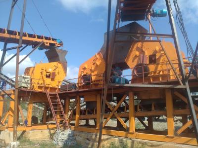 China Cement Rock 132kW 160kW Impact Stone Crusher 20-60mm Discharge for sale