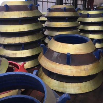 China Mn18Cr2 Mantle Concave Crusher Spare Parts high wear resistance for sale