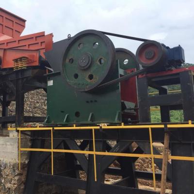 China Mining Quarry 15kW PE Jaw Crusher Plant 250*400mm Feed Opening for sale