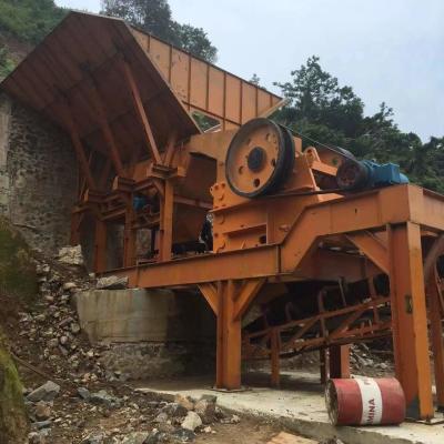 China Hochleistungsmaschinen-Granit-Kalkstein-Zerquetschung des Backenbrecher-92000kgs zu verkaufen