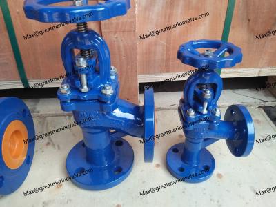 China DIN Cast Iron Flanged ANGLE  Valve .ANGLE CHECK PN6/10/16/25/40/64 Face to face as per DIN3202F1  as per DIN2533 for sale