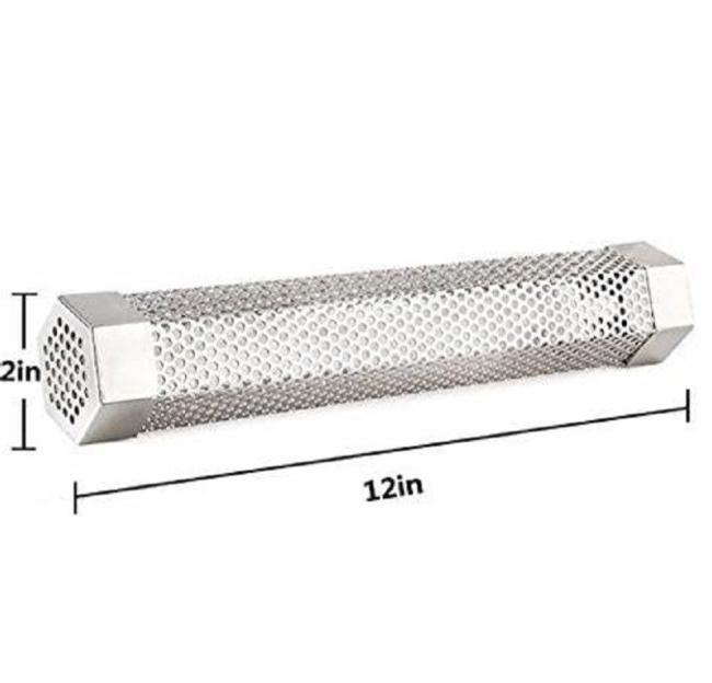 304 Stainless Steel Hexagon Pellet 12&prime; Smoker Tube BBQ Perforated Smoker Tube Smoke Generator for Gas Charcoal Grill