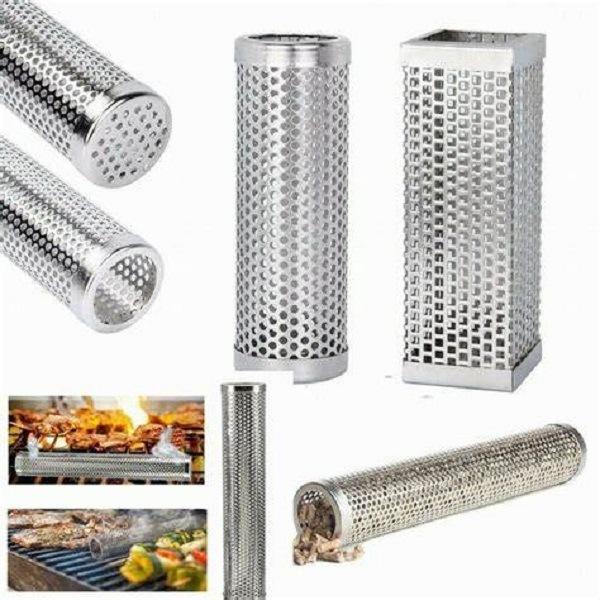 12 Inch Stainless Steel Smoker Wood Pellet BBQ Grill Cold Smoke Generator Tube