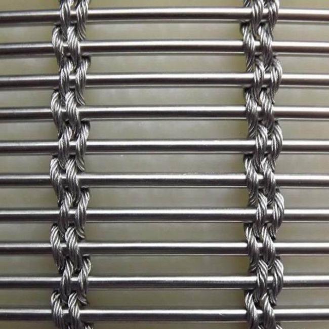 2022 Hot Selling Architectural Cable Rod Metal Woven Wire Mesh