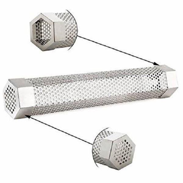 Quality BBQ Stainless Steel Perforated Sheet Mesh Smoker Tube for sale