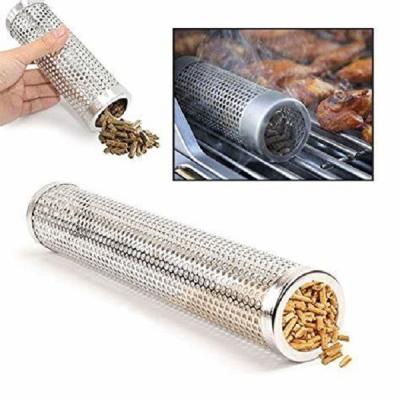 China 6 12 18 Inch Food Grade 304 Stainless Steel BBQ Grill Cold Smoker Tube for sale
