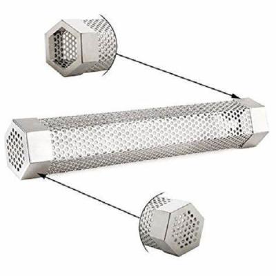China Pellet Smoker Tube for Cold & Hot Smoking Stainless Steel Perforated BBQ Smoker Tube for sale