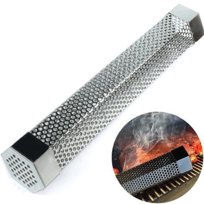 China 6 12 Inch Stainless Steel Perforated Mesh Sheet/Pipe for BBQ Smoker Tube for sale