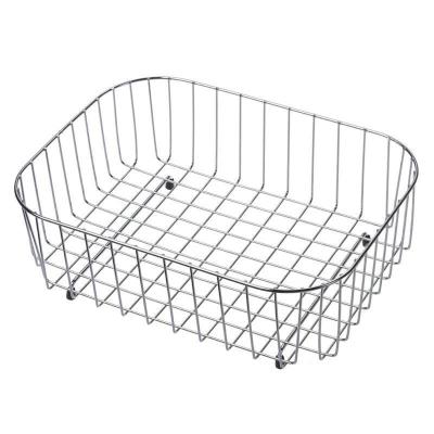 China Metal Wire Rectangular Shape Stainless Steel Bread Basket Toast Basket for sale
