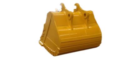 China Heat Treatment Yellow  Heavy Duty Excavator Bucket For Digging for sale