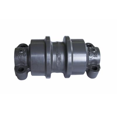 China Performance XE215 Excavator Carrier Roller Painted Black for sale