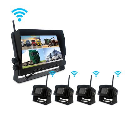 China IPS Night Vision 10 Inch 4 Split Vehicle Data Recorder 1024x600 ODM for sale