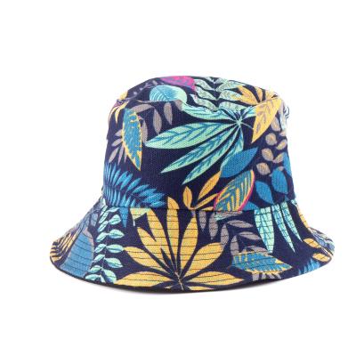 China Wholesale Picture Fashion High Quality Foldable Reversible Custom Print Floral Bucket Hats for sale