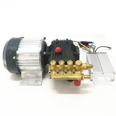 China POWERJET mobile pump motor unit 48V 500W stepless adjustable flow fogging machine 0-60V 0-8LPM misting machine for sale