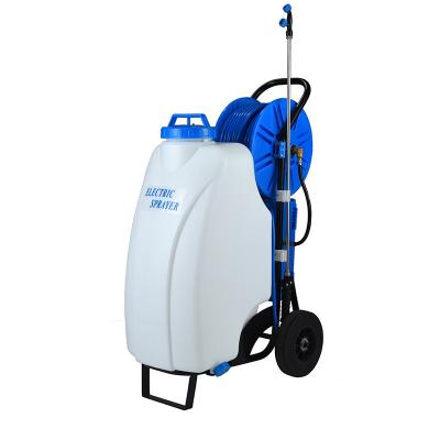 China COOLRAIN Trolley Electric Sprayer TSR-50 high capacity 50L high pressure 80PSI high flow 3LPM for sale