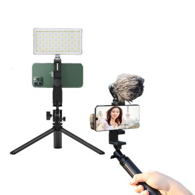 China Aluminum Visual Tok Selfie Live Streaming Fill Light Mini LituFoto Power Bank Rechargeable Vlogging LED Light Youtube Tik Kit Set for sale