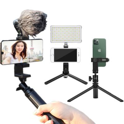 China Aluminum Visual Tok Selfie Live Streaming Fill Light Mini LituFoto Power Bank Rechargeable Vlogging LED Light Youtube Tik Kit Set for sale