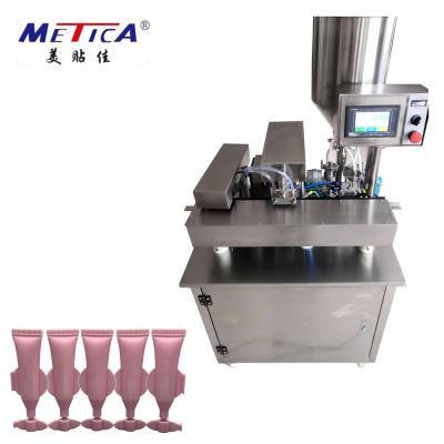 China 10ml Small Soft Cream Tube Filling Machine With Ultrasonic Sealing System for sale
