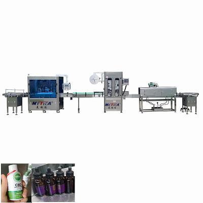 China máquina de enchimento do óleo de 10ml Cbd e linha tampando Vial Bottling Line da máquina à venda