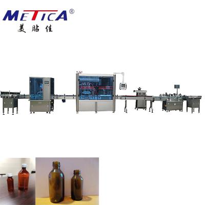 China 100ml-500ml Syrup Bottling Production Line Automatic Bottling Machine for sale