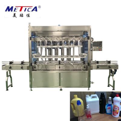 China da pasta totalmente automático da máquina de engarrafamento da garrafa 1-5L máquina de engarrafamento líquida 2000 BPH à venda