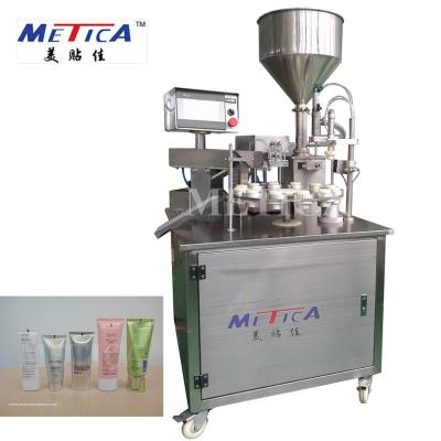 China 1500BPH Cream Filling And Sealing Machine With 5ml-300ml Filling Volume for sale