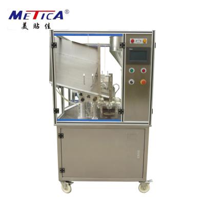 China PLC Aluminum Tube Filling And Sealing Machine With 0.6MPa Air Supply for sale