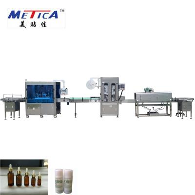 China METICA CBD Oil Bottling And Labeling Machine 0.6-0.8Mpa Glass Bottle Filling Machine for sale