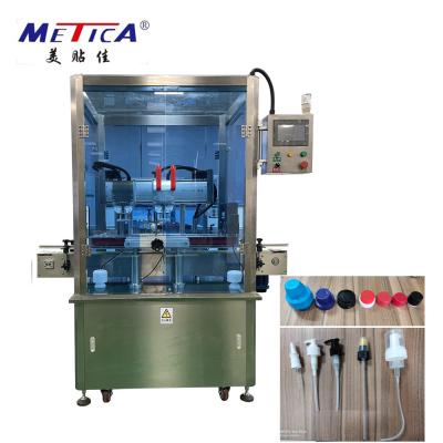 China METICA Linear Jar Capping Machine Automatic Bottle Capper Machine 3000bph-6000bph for sale
